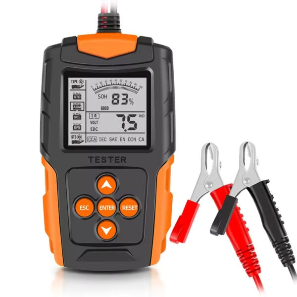 MRCARTOL 12V/24V Car Battery Tester – Load & Cranking System Analyzer With CCA Up To 1700