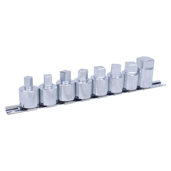GT-4118MR - King Tony Socket Set 8Pc 1/2'' Dr. Square 8-19mm On A Rail