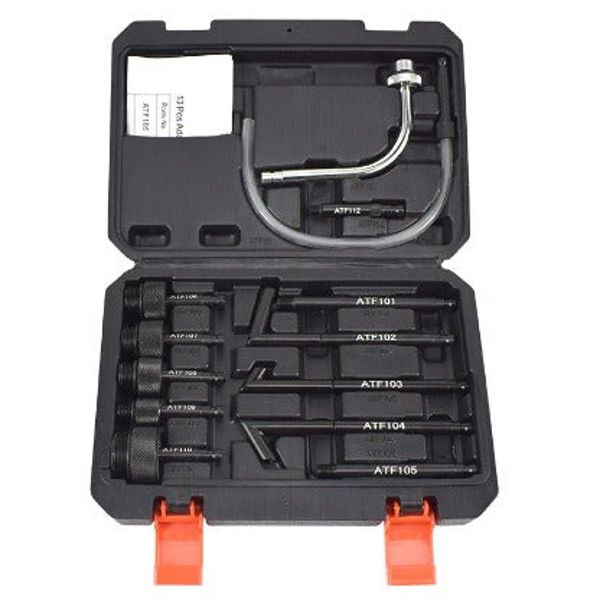 GT-10039 14 Piece Automatic Transmission Fluid Extractor and Refill Adaptor Set
