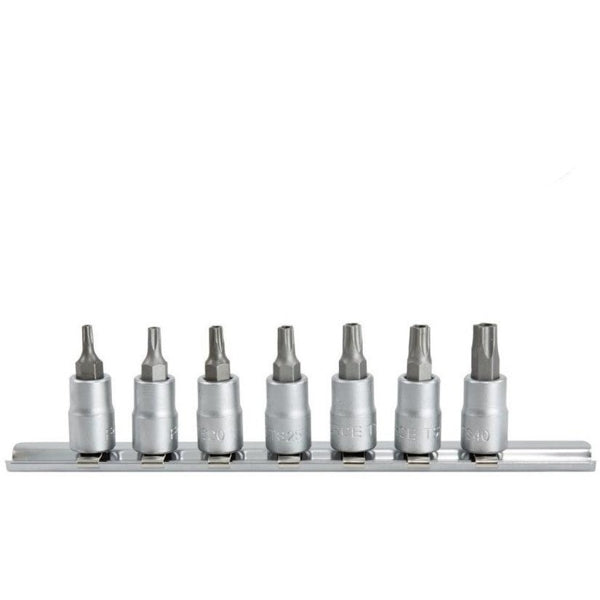 GT-20711 - 7PC 1/4inch Five Sided Torx (star) Tamperproof socket set