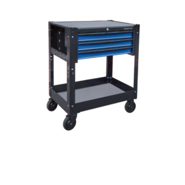 GT-87446-3B-KB - 3 Drawer Tool Trolley – Blue & Black – Garage