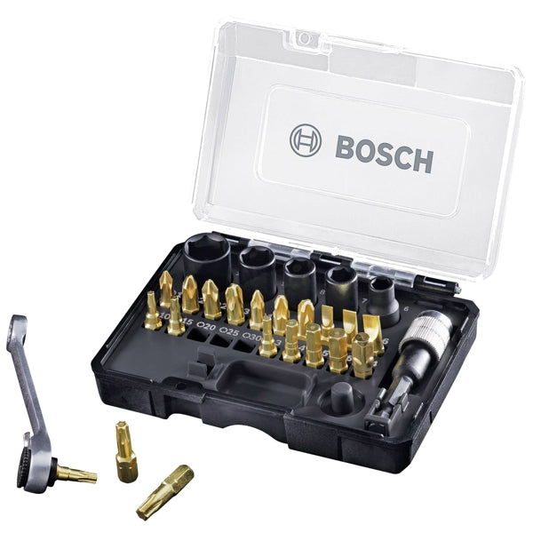 GTB27P Bosch 27 Piece Screwdriver Bit MultiFunction Ratchet Wrench