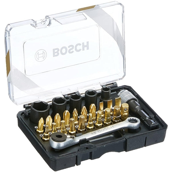 GTB27P Bosch 27 Piece Screwdriver Bit MultiFunction Ratchet Wrench