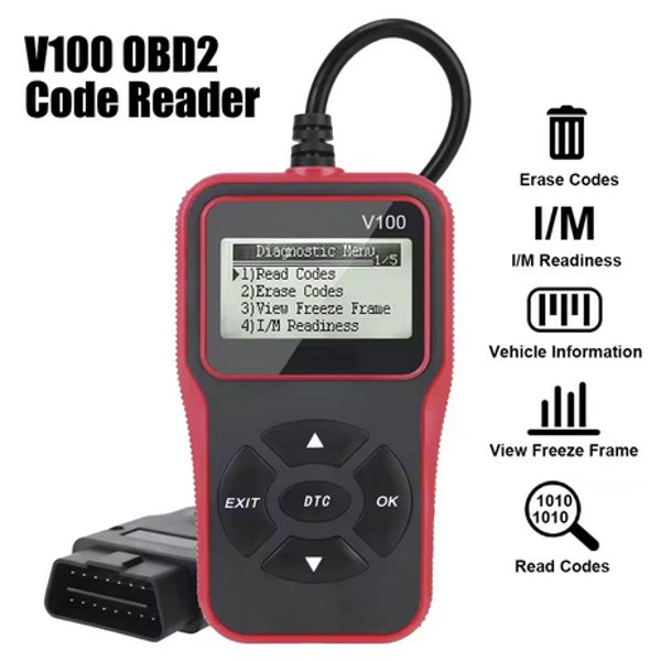 GT-V100 - OBD2 Code Reader – Universal Car Diagnostic Scanner
