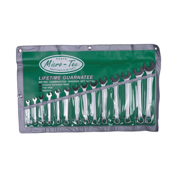 GT-MIC140 - Microtec - 14Pc Combination Spanner Set 6-21mm