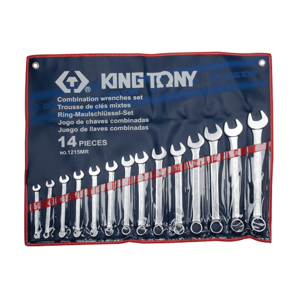 1215MR King Tony 14 PC. Combination Wrench Set Garage Tool Supplies